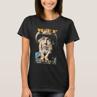 WTF America Sad Cowboy Wild West American Vintage T-Shirt