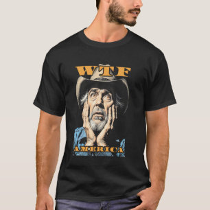 WTF America Sad Cowboy Wild West American Vintage T-Shirt