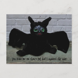 WTF Bat Creature Postcard