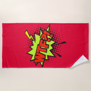WTF?! Cultura pop Beach Towel