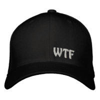 WTF Embroidered Baseball Hat Flexfit Wool Cap