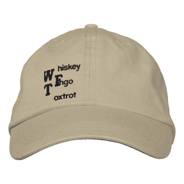 WTF EMBROIDERED HAT (Front)