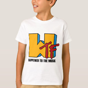 WTF happened to Music - Funny retro 80s T-Shirt