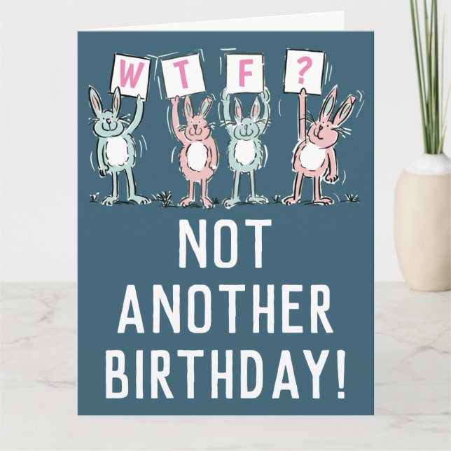 WTF? Happy Birthday Card (Front)
