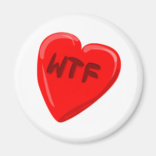 WTF Heart Magnet