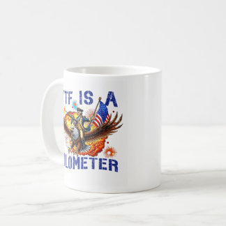 wtf is a kilometre eagle 4th of july gift coffee mug