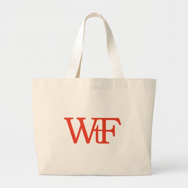 WtF Large Tote Bag (Front)