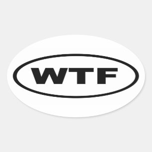 WTF OVAL STICKER