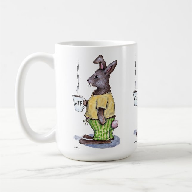 WTF Rabbit Redux mug (Left)