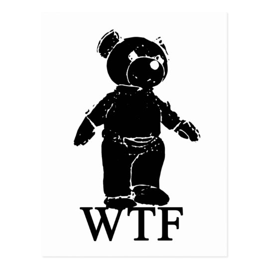 WTF Spoof T Shirt Postcard