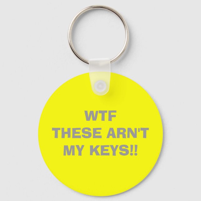 WTF   THESE ARN'T MY KEYS!! KEY RING (Front)