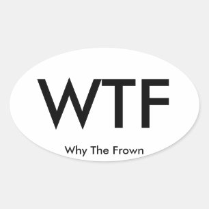 WTF travel sticker (sheet of 4)
