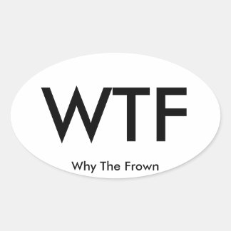 WTF travel sticker (sheet of 4)