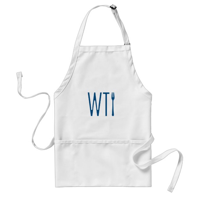 WTF - What The Fork Humour Merchandise Standard Apron (Front)