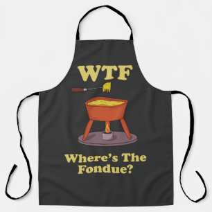 WTF Where’s The Fondue? T-Shirt Apron