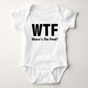 WTF Where’s The Food? Baby Bodysuit