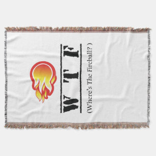 WTF - Where's the Fireball? Throw Blanket