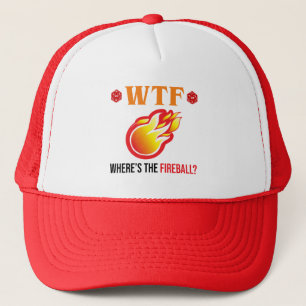 WTF - Where's The Fireball? Trucker Hat