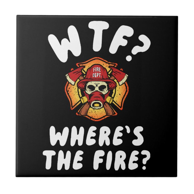 WTF Where's the Firefighter Tile (Front)
