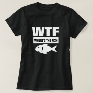 WTF WHERE'S THE FISH FUNNY SPOOF  T-Shirt