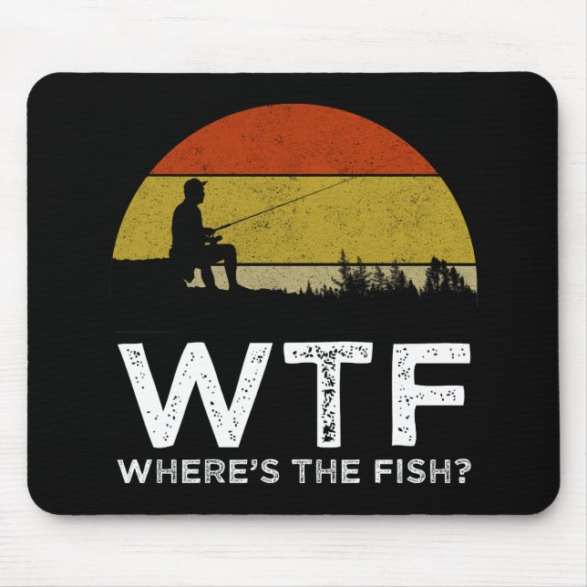 WTF - Where's The Fish? Mouse Mat (Front)