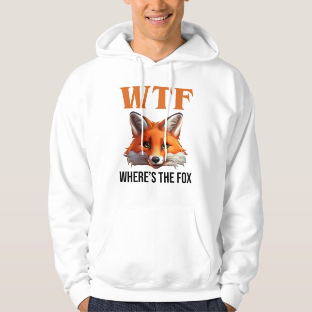 WTF - Where's The Fox Hoodie (Front)