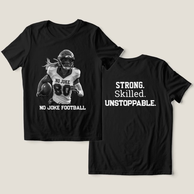 WTF Wide Receiver Legacy Tri-Blend Shirt (Design Front & Back)