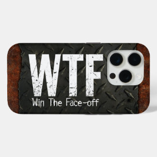 WTF: Win The Face-off (Hockey) iPhone 15 Pro Case