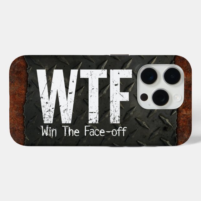 WTF: Win The Face-off (Hockey) Case-Mate iPhone Case (Back (Horizontal))