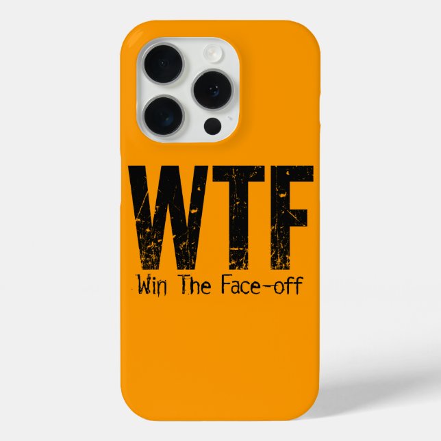 WTF: Win The Face-off (Hockey) Case-Mate iPhone Case (Back)