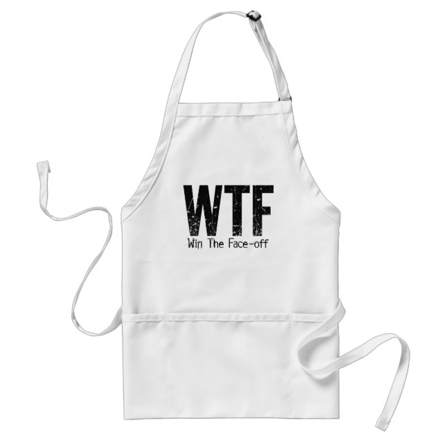 WTF: Win The Face-off (Hockey) Standard Apron (Front)