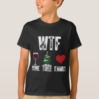 WTF Wine Tree Family Christmas Xmas