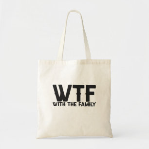 WTF With The Family Funny Summer Vacation Matching Tote Bag