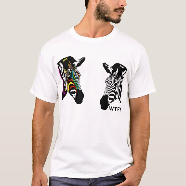 WTF? Zebra T-Shirt (Front)