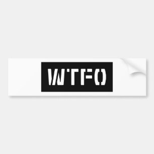 WTFO BUMPER STICKER