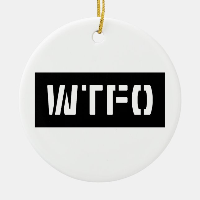 WTFO CERAMIC TREE DECORATION (Front)
