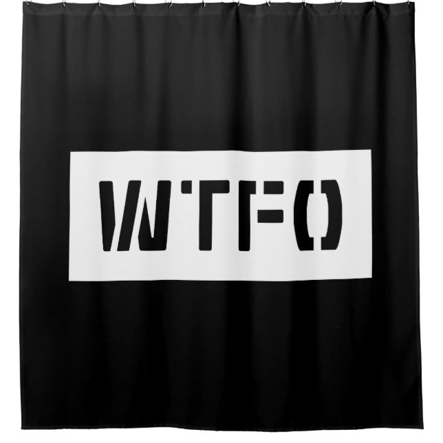 WTFO SHOWER CURTAIN (Front)