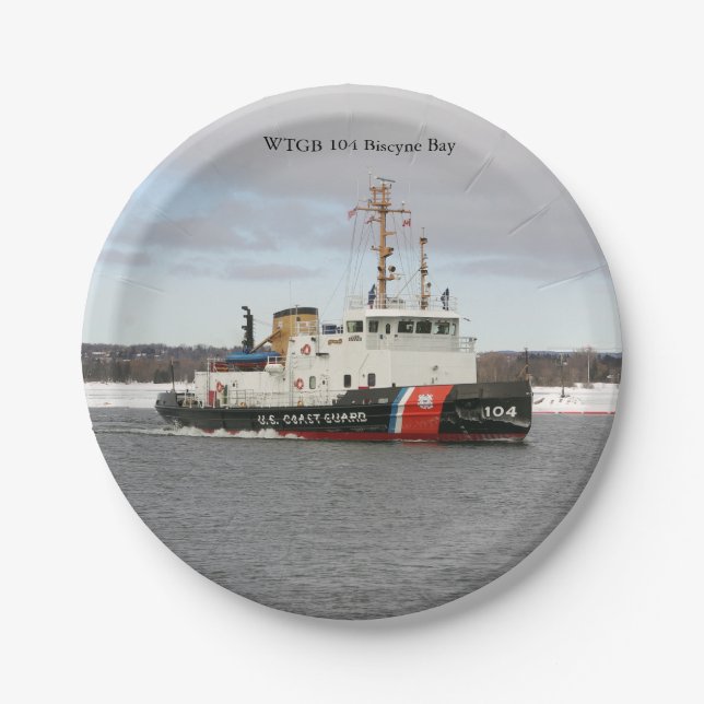 WTGB 104 Biscyne Bay paper plate (Front)