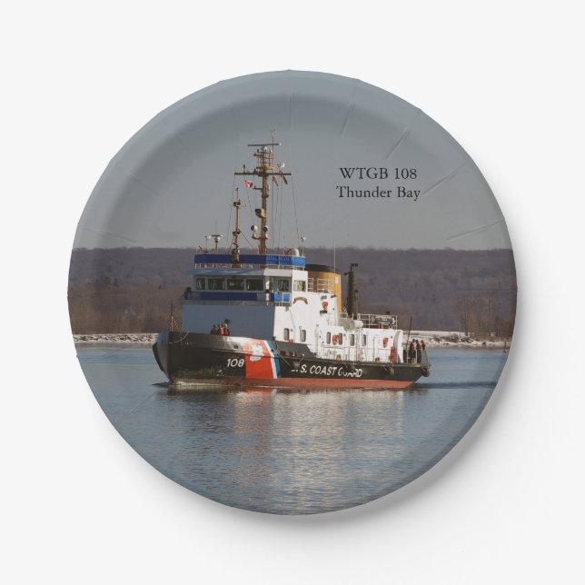 WTGB 108 Thunder Bay paper plate (Front)