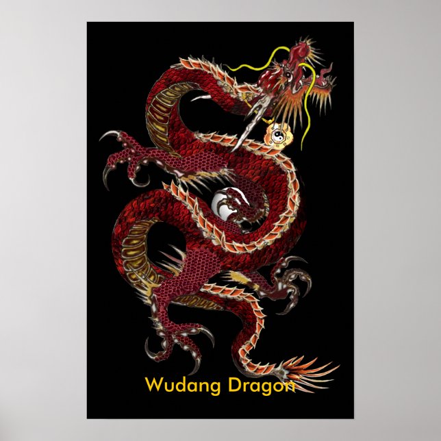 Wudang Dragon Poster - Customised (Front)