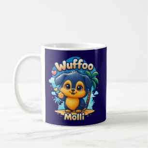Wuffoo Molli Cute Kawaii Puppy Tropical Island Coffee Mug