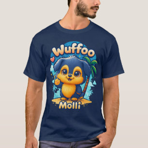 Wuffoo Molli Cute Kawaii Puppy Tropical Island tee