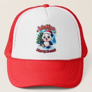 Wuffoo Poppi Merry X-mas Kawaii 3D Holiday Trucker Hat