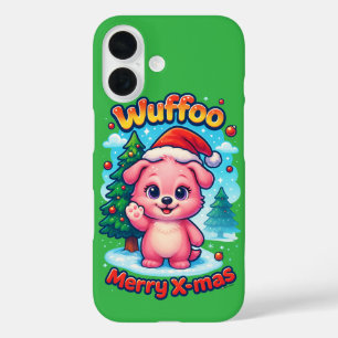Wuffoo Shelly Merry X-mas Kawaii 3D Holiday iPhone 16 Case