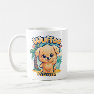 Wuffoo Starssie Kawaii Puppy Tropical Island Coffee Mug