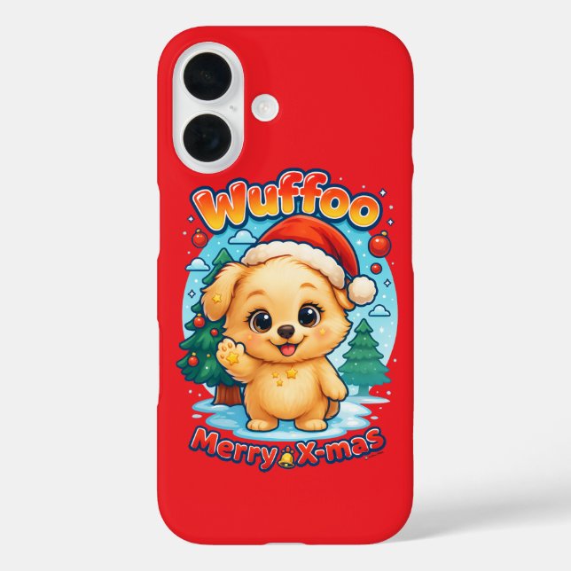 Wuffoo Starssie Merry X-mas Kawaii 3D Holiday Case-Mate iPhone Case (Back)