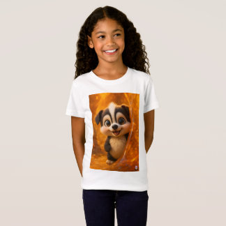 Wuffoo Surffie Cute Kawaii Puppy Amber T-Shirt