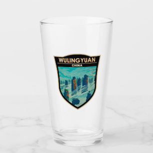 Wulingyuan Scenic Area China Travel Art Vintage Glass