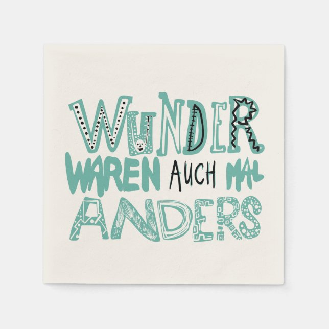 Wunder waren auch mal anders napkin (Front)