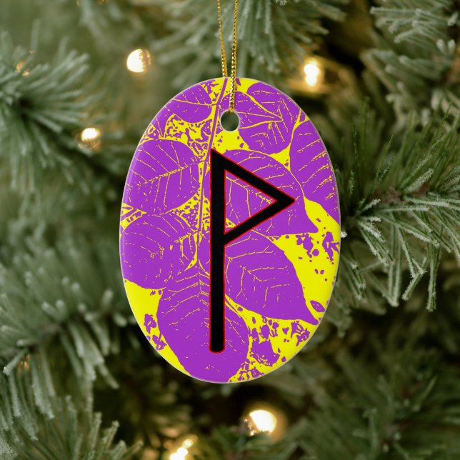 Wunjo Viking Rune Yule Ornament - Joy! (Tree)
